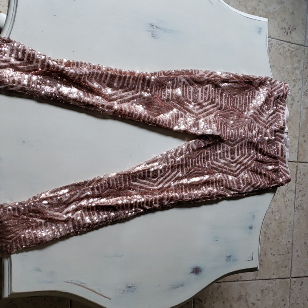 Windsor rosegold sequin pants